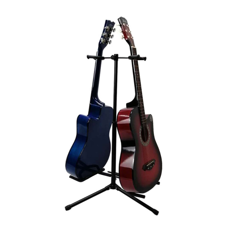 Adjustable Double Guitar Stand Holds Two Electric Or Acoustic Guitars by bashfashion