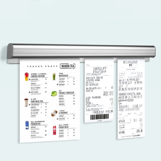 50cm Kitchen Order Holder Restaurant Takeaway Aluminum Ticket Holder by bashfashion