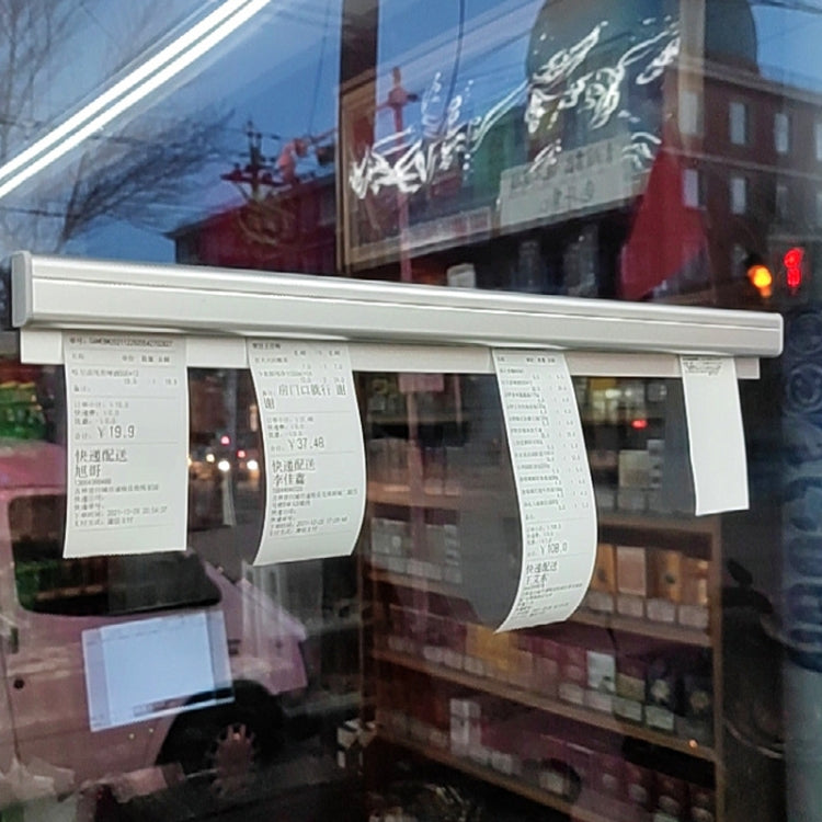 50cm Kitchen Order Holder Restaurant Takeaway Aluminum Ticket Holder by bashfashion