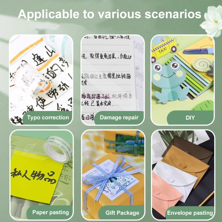 12 Rolls Width 1.2cm x Length 27.3m Deli Small High Viscosity Office Transparent Tape Student Stationery Tape by Deli