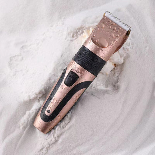 Rechargeable Hair Clipper Pet Shaver(Gold Black Pattern) by bashfashion