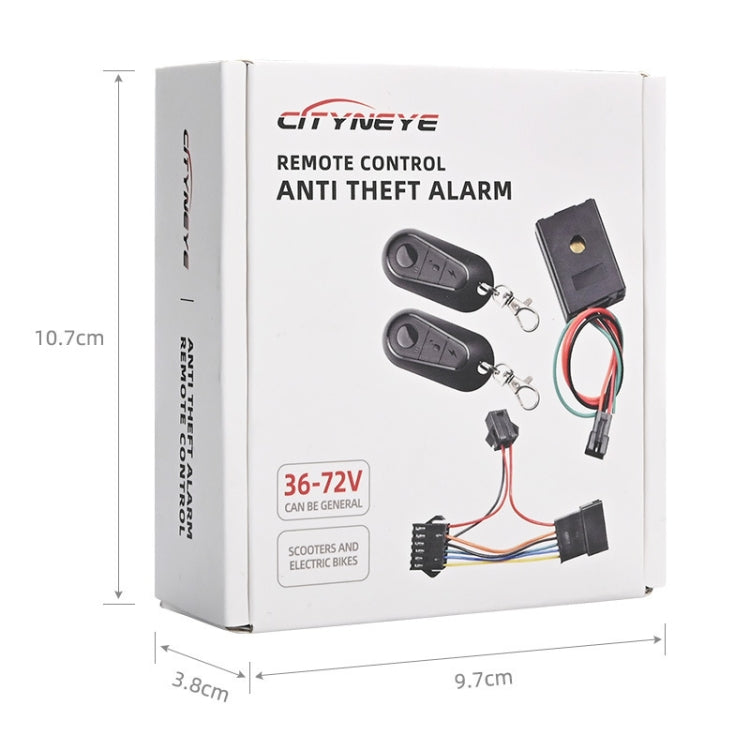 36 48 60 72V Universal Electric Scooter and Bicycle Anti Theft Alarm with Remote by bashfashion
