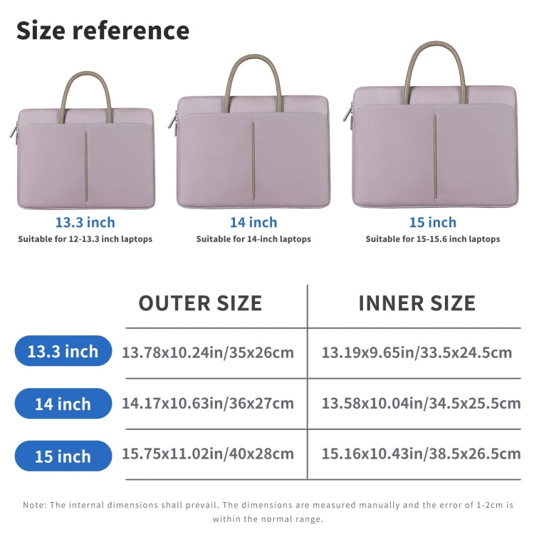 15 -15.6 Inch Oxford Cloth Laptop Bag Mens Womens Briefcase with PU Handle(Lotus Pink) by bashfashion