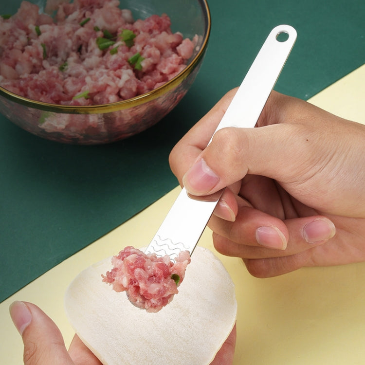 10pcs Thickened Stainless Steel Stirring Spoon Kitchen Dumpling Multifunctional Mixing Tool by bashfashion