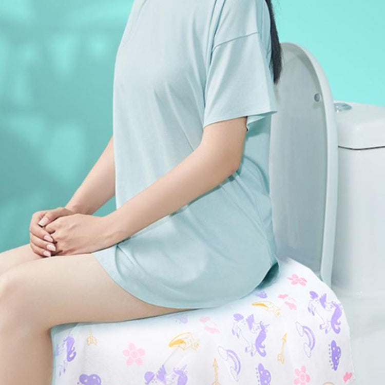 5pcs Disposable Nonwoven Toilet Pad Portable Hotel And Traveling Cartoon Universal Cushion, Style: Dinosaur(60 x 64cm) by bashfashion
