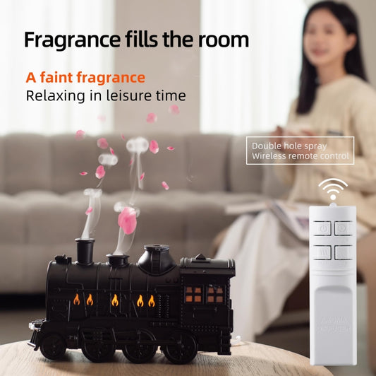 300ml Small Train Essential Oil Diffuser Humidifier With Remote Control AU Plug by bashfashion