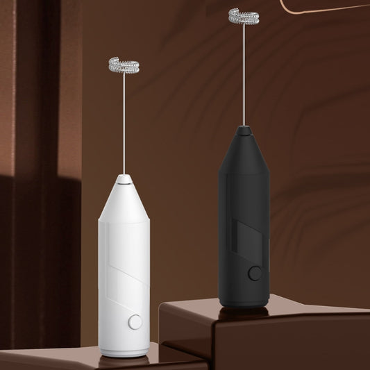 Mini Electric Handheld Milk Frother Cream Stirrer(White) by bashfashion