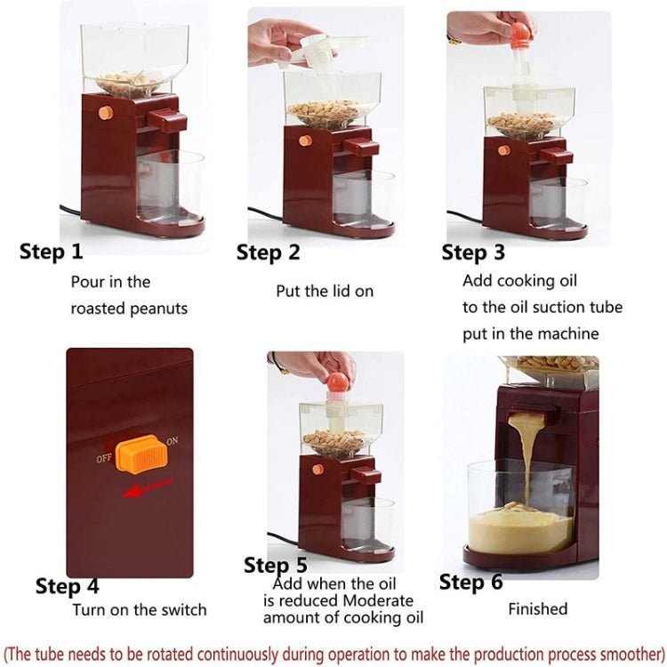 Household Electric Peanut Butter Machine Small Cooking Grinder(US Plug) by bashfashion