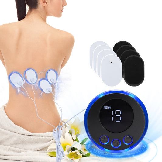 SC-195B Mini Cervical Massage Stickers EMS Pulse Meridian Therapy Instrument, Spec: 4-In-1 Remote Upgrade by bashfashion