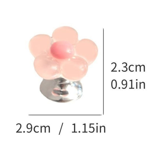 Cute Flower Toilet Pusher Nail Art Special Bathroom Flush Switch Button(Pink) by bashfashion