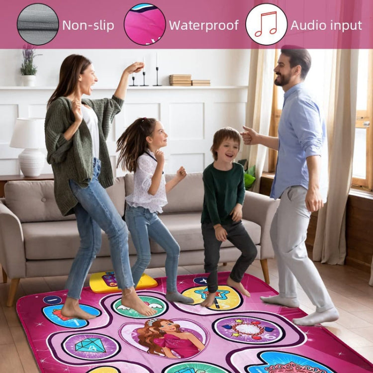 Children Music Dance Mat Electronic Music Dancing Game Pad Music Box Toys(Pink Purple) by bashfashion