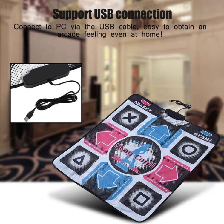 USB Wired Dancing Mat Electronic Music Game Pad Toy To PC(Cool Blue) by bashfashion