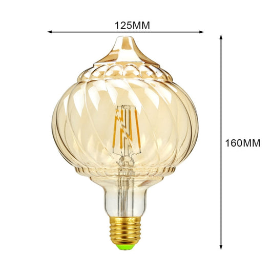 E27 Screw Port LED Vintage Light Shaped Decorative Illumination Bulb, Style: Pointed Pumpkin(220V 4W 2700K) by bashfashion