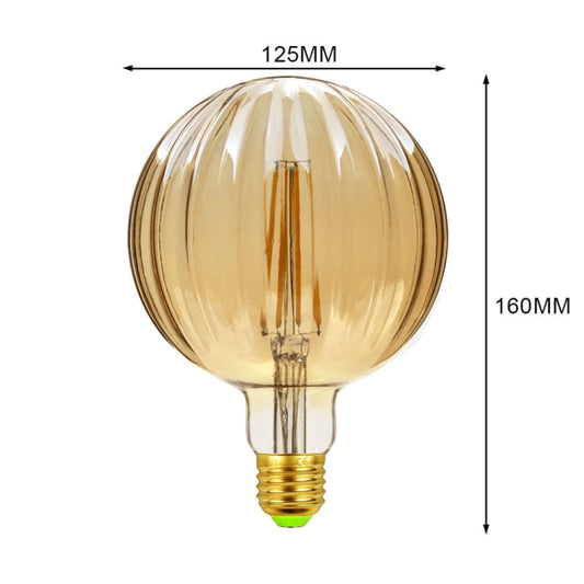 E27 Screw Port LED Vintage Light Shaped Decorative Illumination Bulb, Style: G125 Watermelon Gold(220V 4W 2700K) by bashfashion