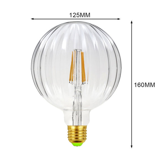 E27 Screw Port LED Vintage Light Shaped Decorative Illumination Bulb, Style: G125 Watermelon Transparent(110V 4W 2700K) by bashfashion