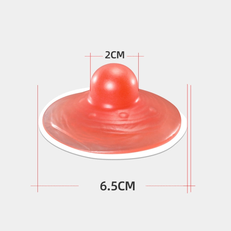 Silicone Simulated Fake Nipples Self-adhesive Nipple Retraction Stickers COS Props(Coffee) by bashfashion
