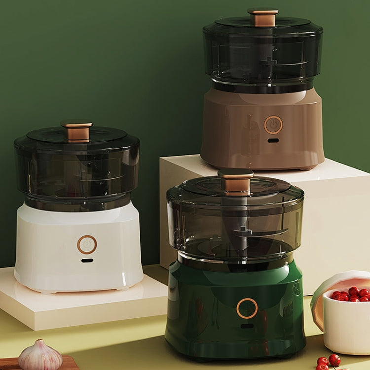 JRQ-01 Home Wireless Electric Meat Grinder Kitchen Garlic Pounder, Size: Double-click(Coffee) by bashfashion