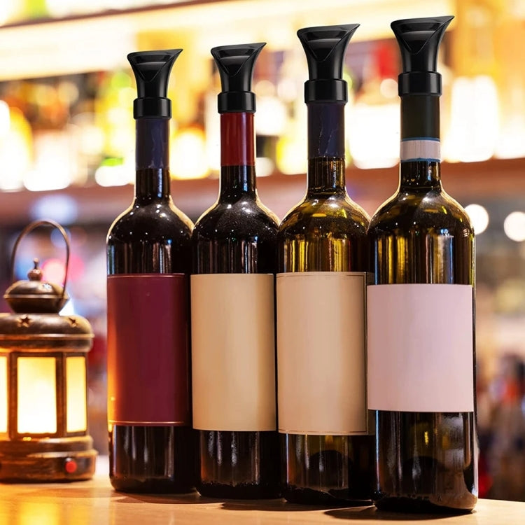 2-in-1 Red Wine Cacuum Stopper Wine Pourer Quick Sobering Device(Black Petal Type) by bashfashion