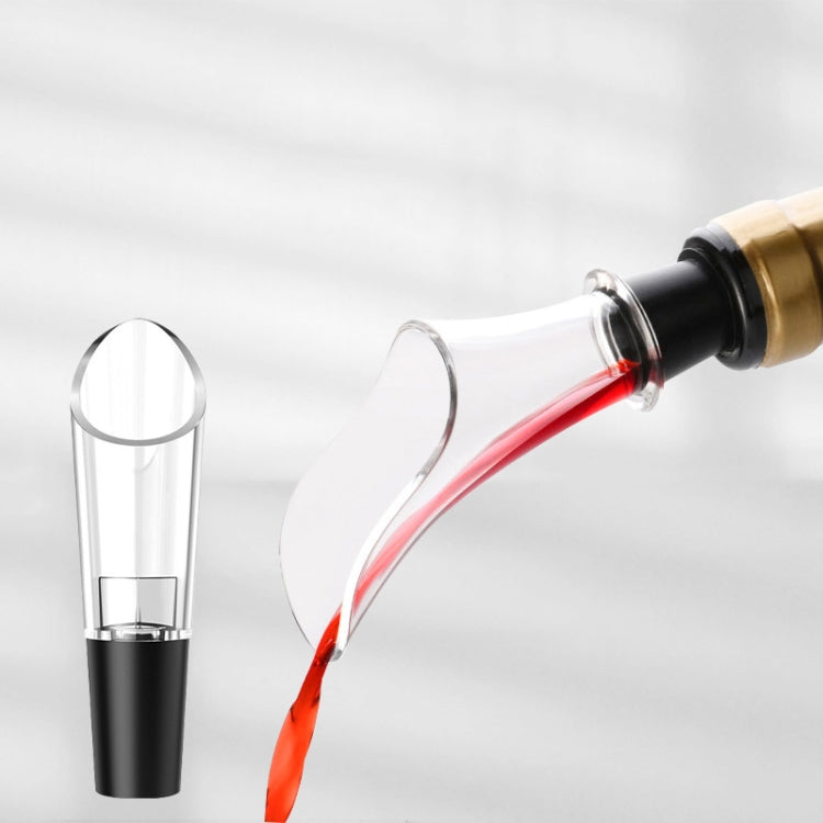 Mini Home Wine Pourer Red Wine Quick Decanter Silicone Wine Starter, Spec: Flower Type by bashfashion