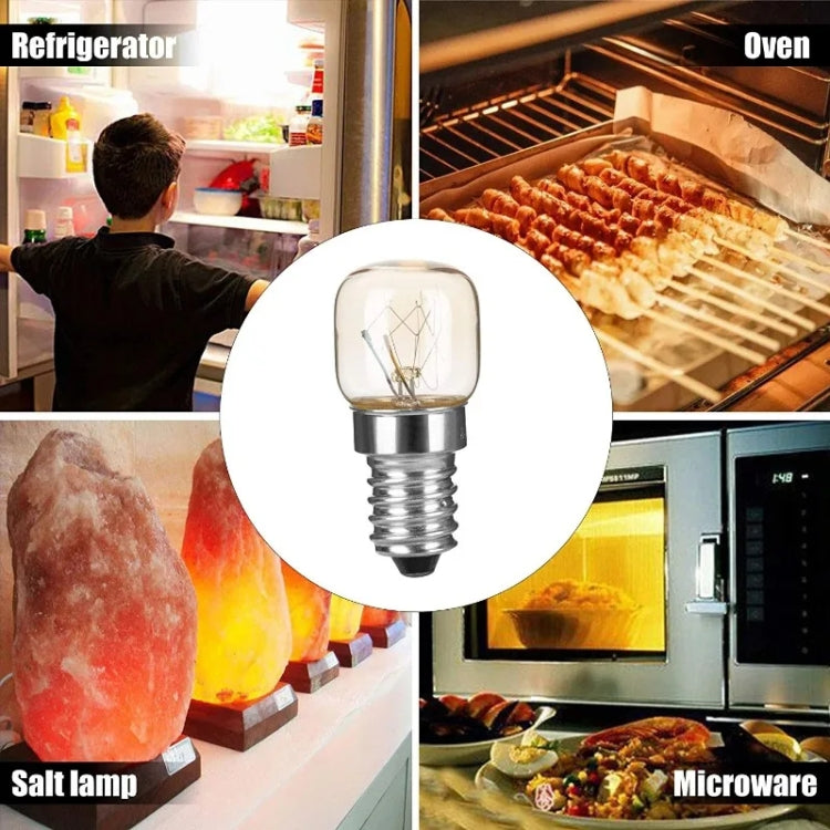 E14 Salt Crystal Lamps High Temperature Resistant Oven Light Bulb, Power: 25W Brass Lamp Head(2700K Warm White) by bashfashion