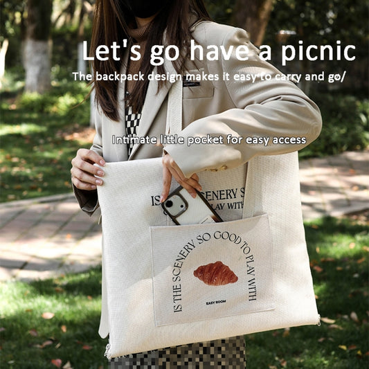 100 x 150cm Ultrasonic Outdoor Picnic Mat Can Be Used As A Shoulder Bag Easy To Carry(Large Bread) by bashfashion