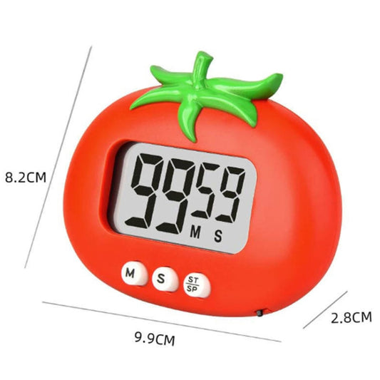 Cartoon Electronic Timer Magnetic Student Study Time Manager(RB800 Tomato Red) by bashfashion