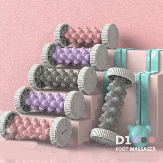 Foot Massage Roller Home Fitness Muscle Relaxation Plantar Fascia Rod(Gray) by bashfashion