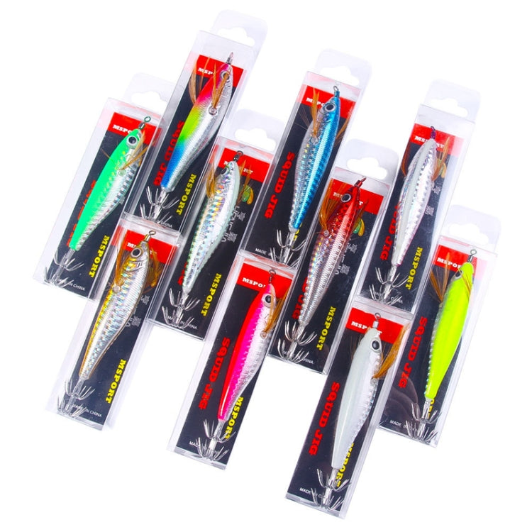 10colors /Set HENGJIA SJ055 Horizontal Luminous Wooden Shrimp Bait Bionic Faux Bait Squid Hook, Size: 10.3cm 9.4g by HENGJIA