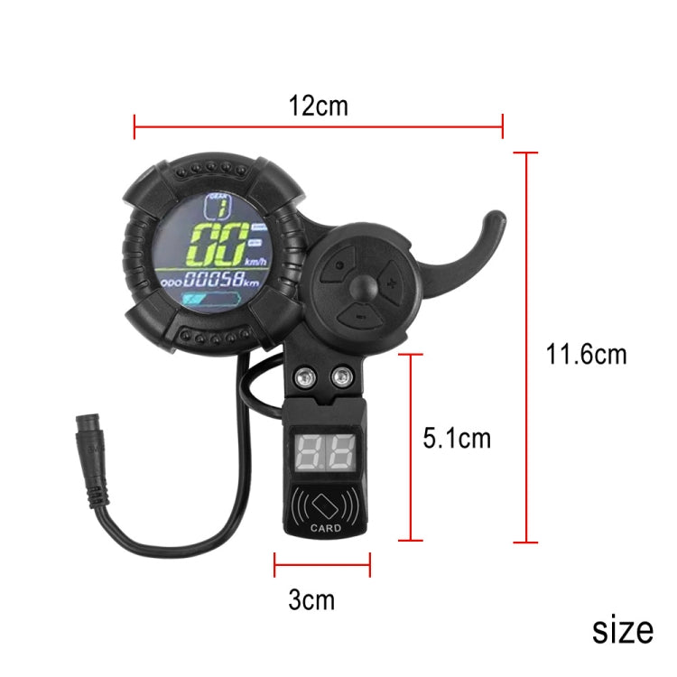 6 Pin Scooter Meter for VSETT ZERO 10 / 8X / 10X / Z8PRO by bashfashion
