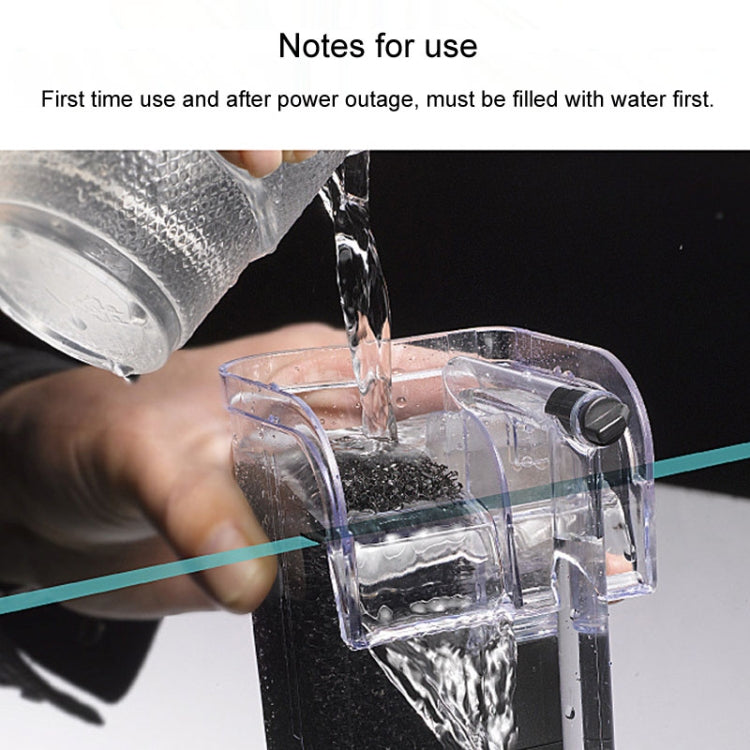 Wall Mounted Silent Fish Tank Filter Waterfall Aquarium Filtration Clean Oxygenator Pump, Style: With Degreasing Film(US Plug) by bashfashion