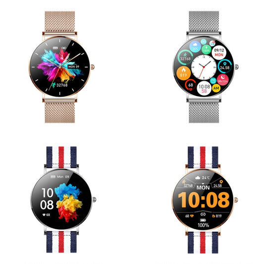 T8 1.3-inch Heart Rate/Blood Pressure/Blood Oxygen Monitoring Bluetooth Smart Watch, Color: Orange by bashfashion