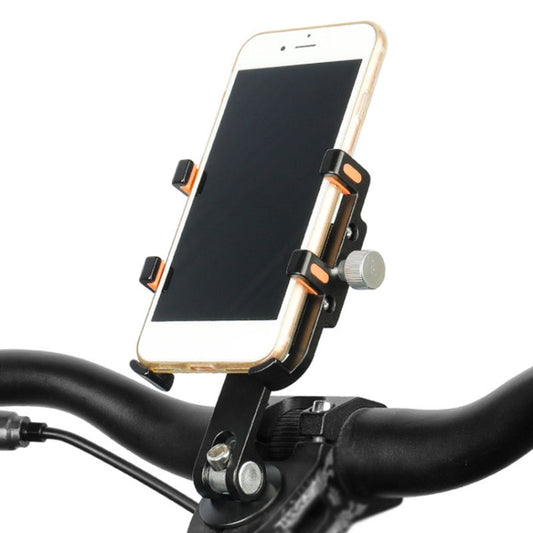 DEEMOUNT BG093B Road Bicycle Cell Phone Bracket 6 Claw Aluminum Handlebar Cover Fixed Navigation Holder(Red) by DEEMOUNT
