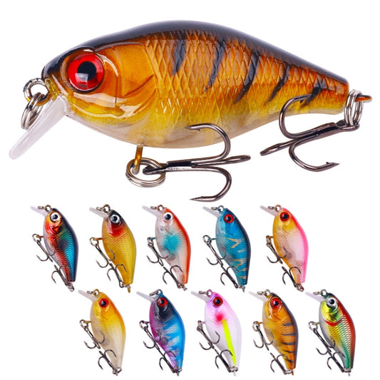 10colors /Set HENGJIA CB073 Lua Fishing Lures Dummy Bait, Size: 4.5cm 4.1g by HENGJIA