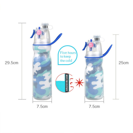 470ml Summer Outdoor Sports Training Spray Cooling Water Cup, Color: Splash Ink 3-layers by bashfashion