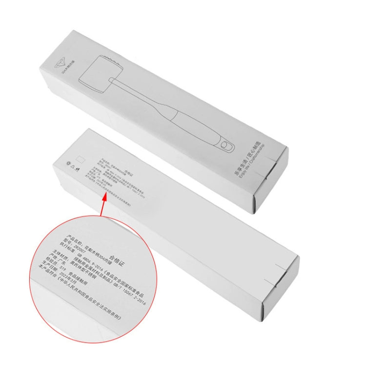 304 Stainless Steel Beef Hammer Thickened Solid Knocker Kitchen Double Sided Meat Looser, Handle: Aluminum by bashfashion