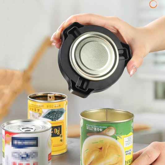 Magnetic Rotatable Can Opener Portable Beer Coke Manual Bottle Opener(Black) by bashfashion