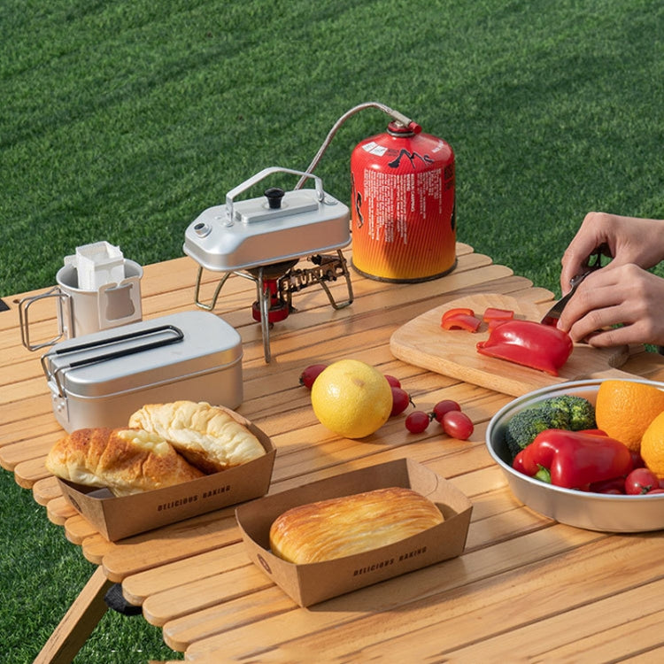 Aluminum Lightweight Kettle Outdoor Hiking Camping Boiling Water Pot with Handle, Spec: Hard Oxidation by bashfashion