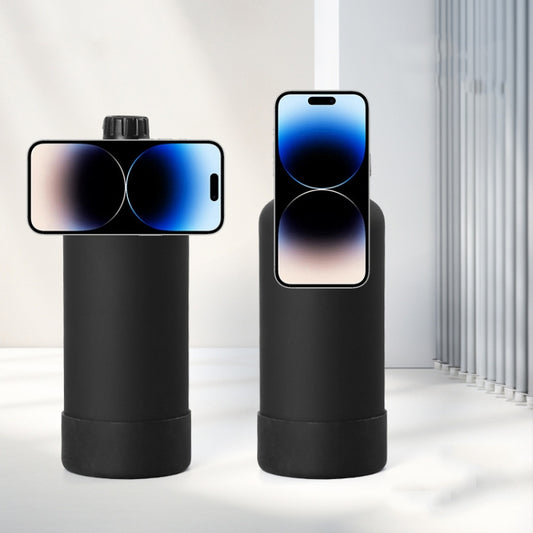 1200ml Sports Bottle With Phone Magnetic Holder Stainless Steel Thermos Cup by bashfashion