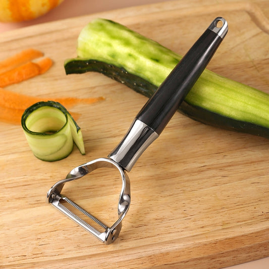 304 Stainless Steel Paring Knife Multifunctional Peeler Fruit and Vegetable Scraper(Peeling Serrated) by bashfashion