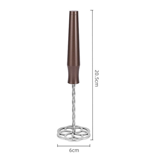 Aluminum Handle 316L Stainless Steel Potato Masher Thickened Taro Mashing Gadgets by bashfashion