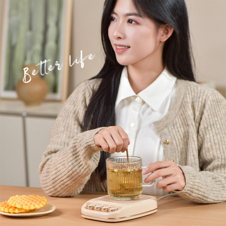 ICARER FAMILY IF-ND01 Smart Thermostatic Coaster Thermal Insulation Heating Base, CN Plug(White) by ICARER FAMILY