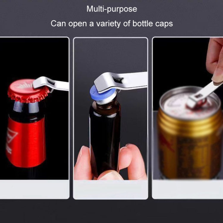 Portable Oral Liquid Bottle Opener Stainless Steel Multifunctional Cap Opener(Silver) by bashfashion