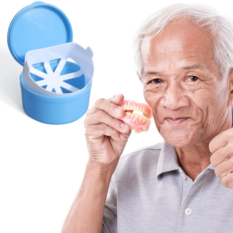 Braces Soaking Storage And Cleaning Box Portable Dental Reservation Case(Pink) by bashfashion