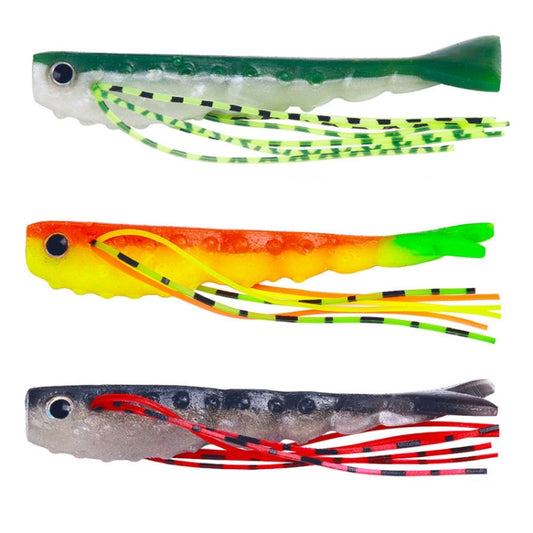 6.6cm 5pcs /Pack HENGJIA SO175 Two Color Split Fork Soft Bait Freshwater Fishing Salmon Lures(Color 4) by HENGJIA