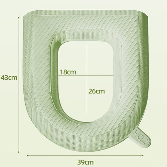 High Foam EVA Waterproof Toilet Seat Cushion Household Washable Potty Covers(Avocado Green) by bashfashion