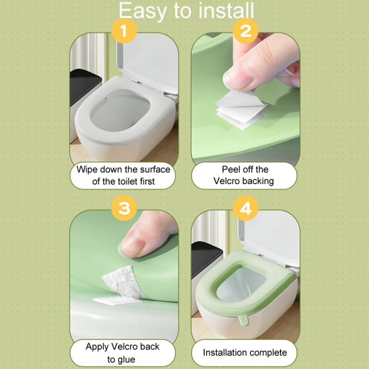 High Foam EVA Waterproof Toilet Seat Cushion Household Washable Potty Covers(Avocado Green) by bashfashion