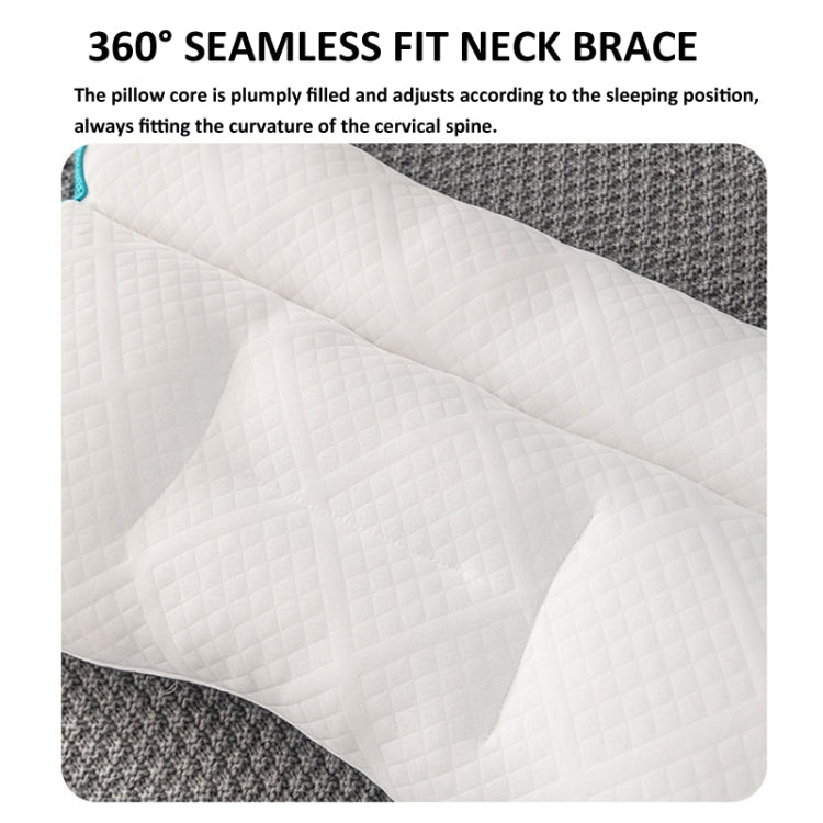 Cervical Repair Traction Contour Pillow Help Relieve Neck and Shoulder Pain, Size: 800g High(Sky Blue) by bashfashion