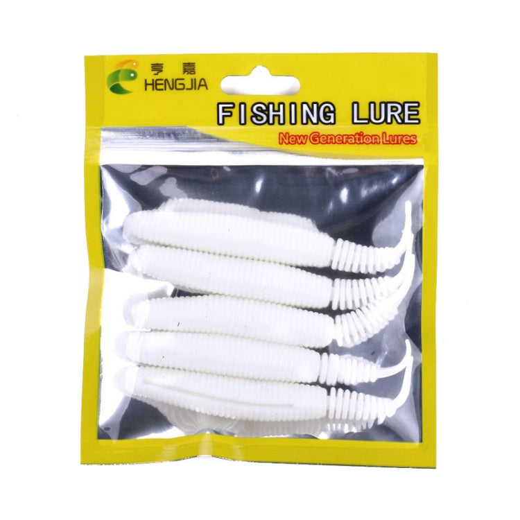 5pcs /Pack HENGJIA SO109 Spaghetti Worm Soft Bait Spiral Fishing Dummy Lures, Size: 10cm 7g(Color 2) by HENGJIA