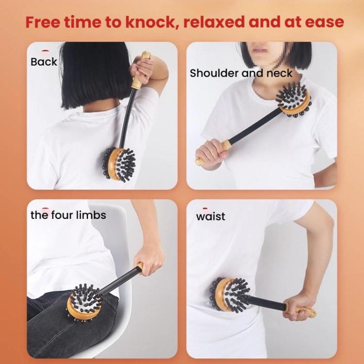 Handheld Knocking Fitness Hammer Double Head Meridian Massage Hammer(Airbag Hammer) by bashfashion