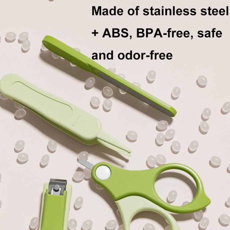 4-in-1 Baby Nail Clipper Set Travel Portable Baby Care Kit(Blue) by bashfashion